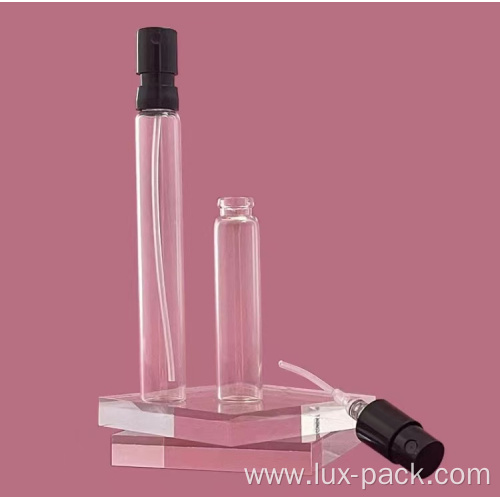 Pocket Cosmetic Mini Round Plastic Glass Perfume Bottle